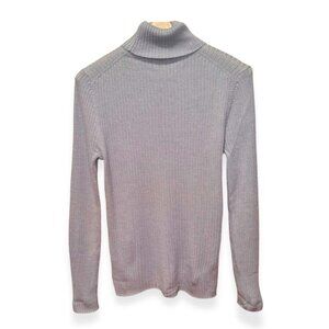 The Limited Turtleneck Sweater Large - 100% Wool Light Blue Excellent Condition
